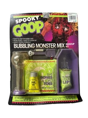 New Sealed Vintage 1988 Spooky Goop Bubbling Monster Mix Makeup Kit Halloween